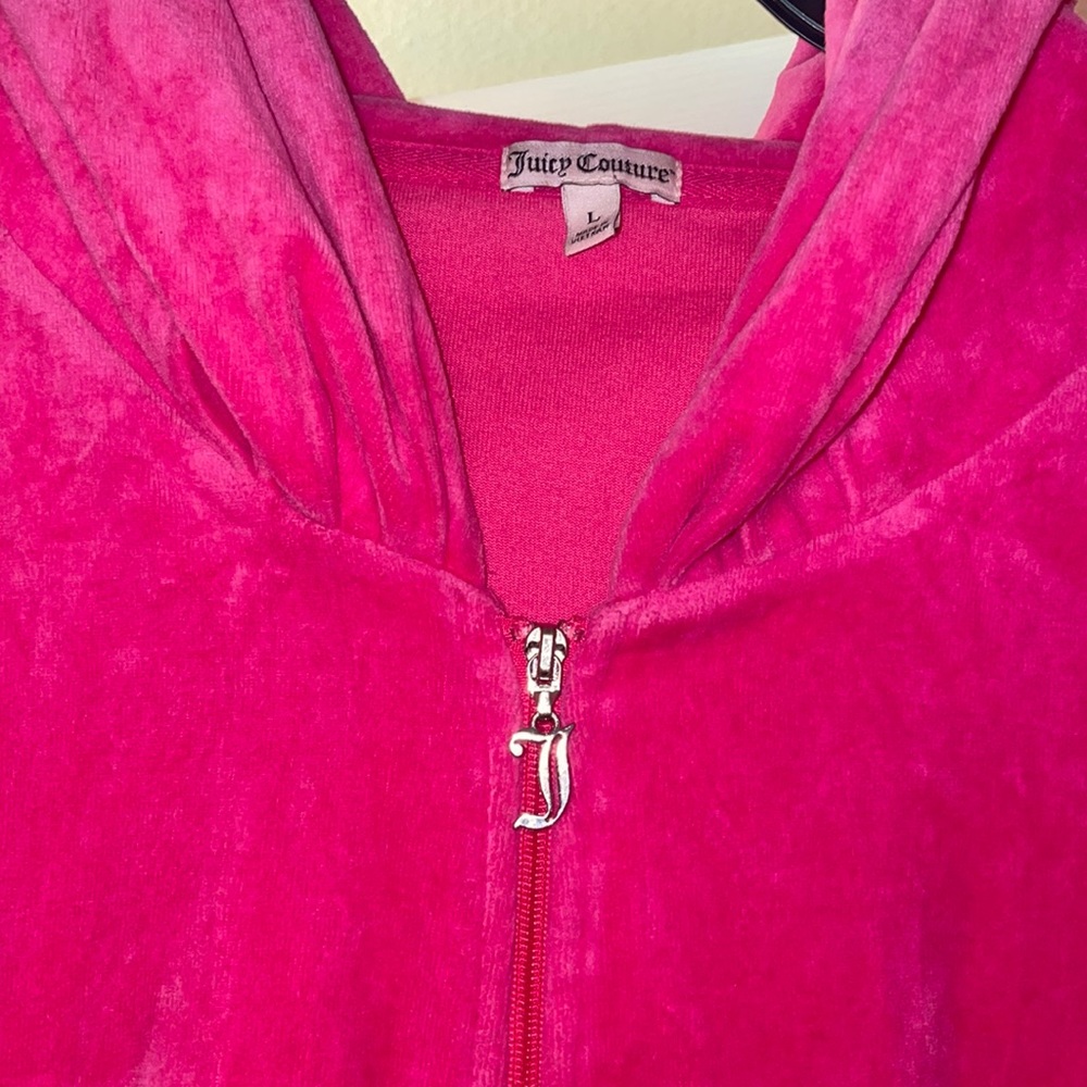 Juicy Couture Hot Pink Velour Jacket!💕